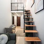 شقة Nest Loft-2 Min From Toptani -fast Wifi *