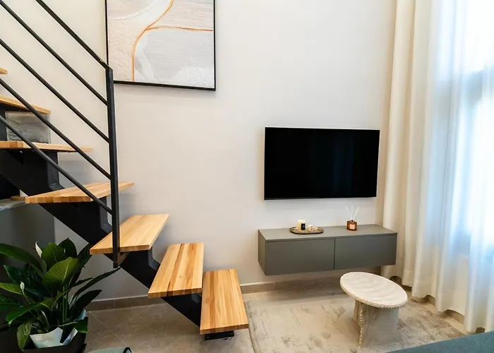 公寓 Nest Loft-2 Min From Toptani -fast Wifi *